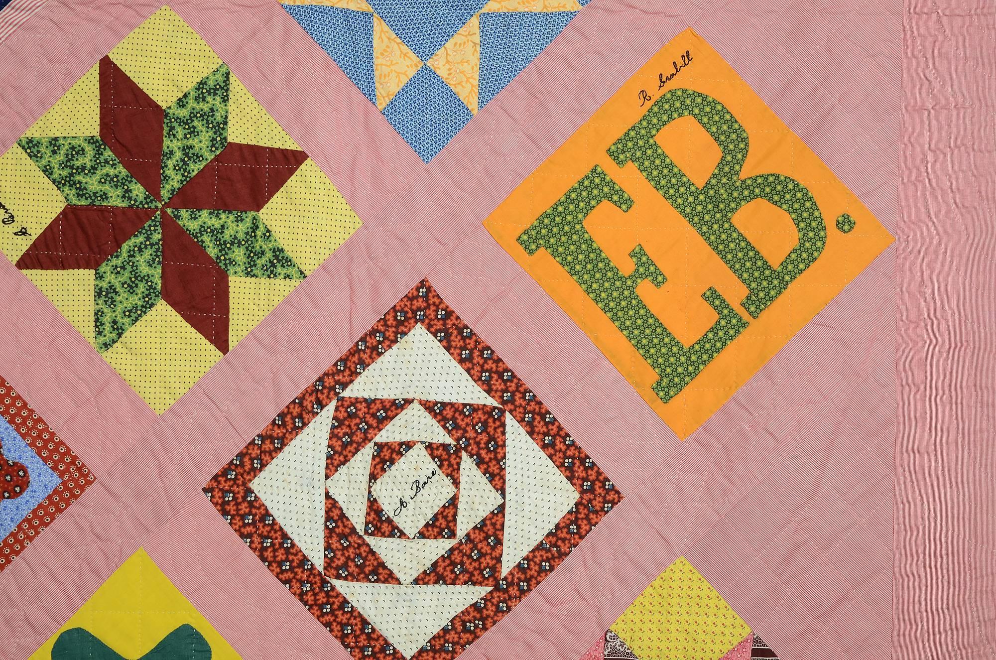 Cotton  Sampler Friendship Quilt