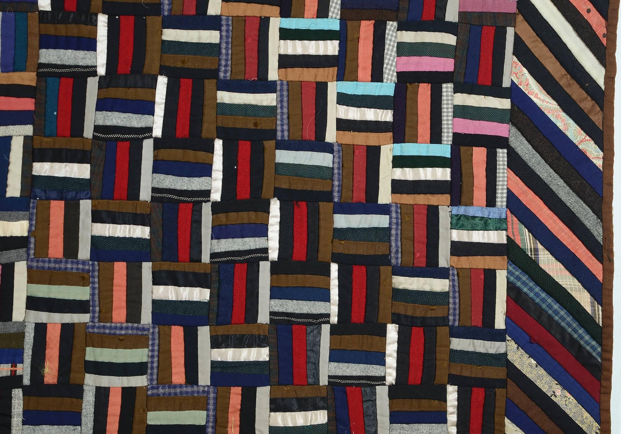 Patchwork Fence Rail Log Cabin Quilt