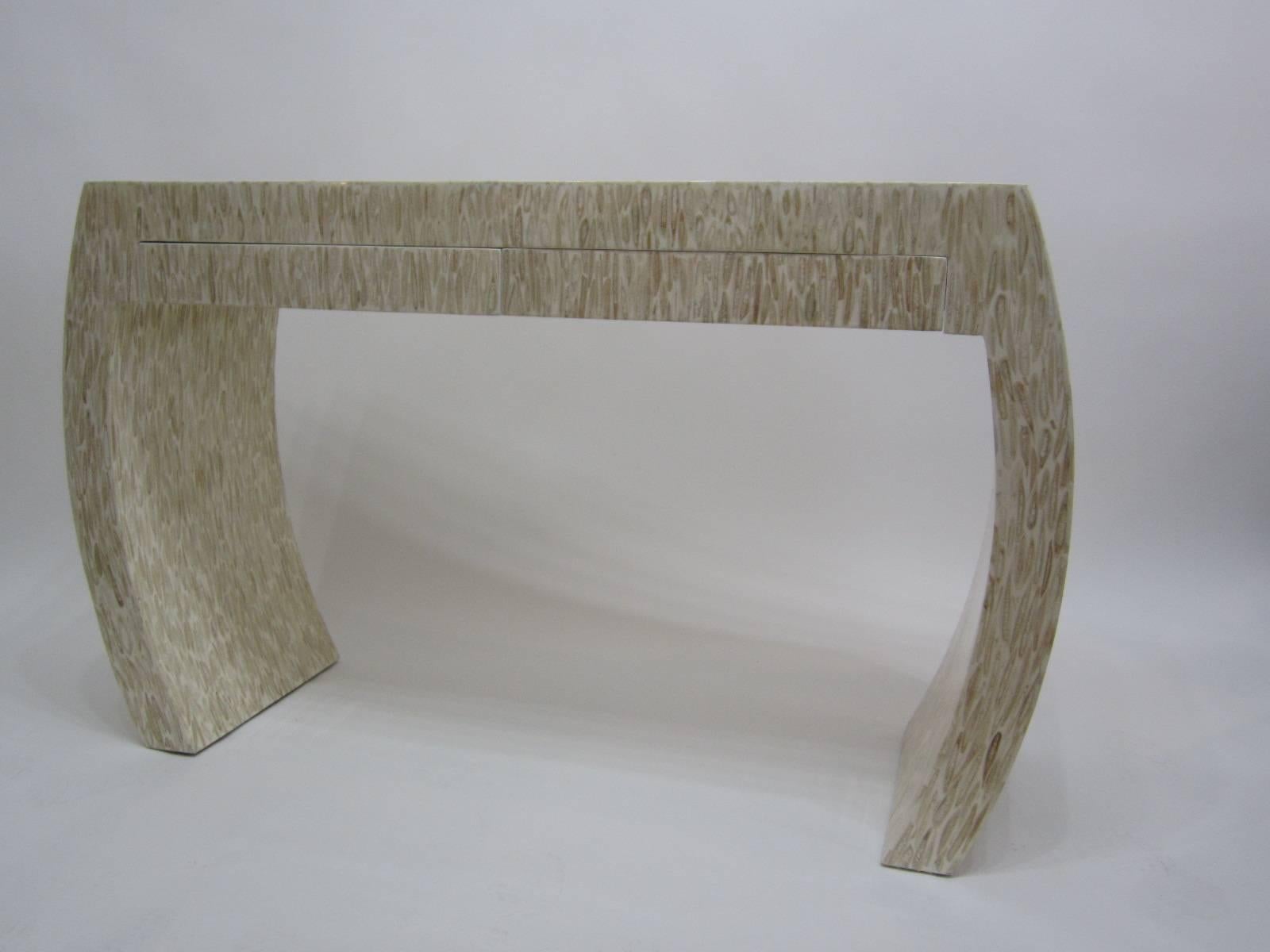 Late 20th Century Enrique Garcel Sliced Antler Console Table