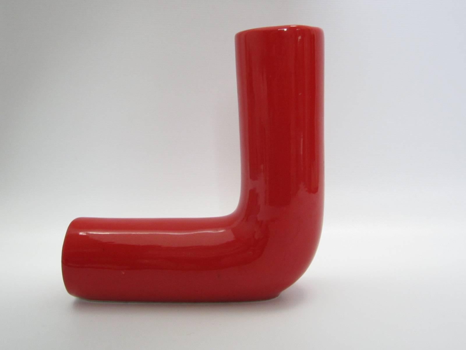 Raymor Ceramic Tubular Pop-Art Vase 1