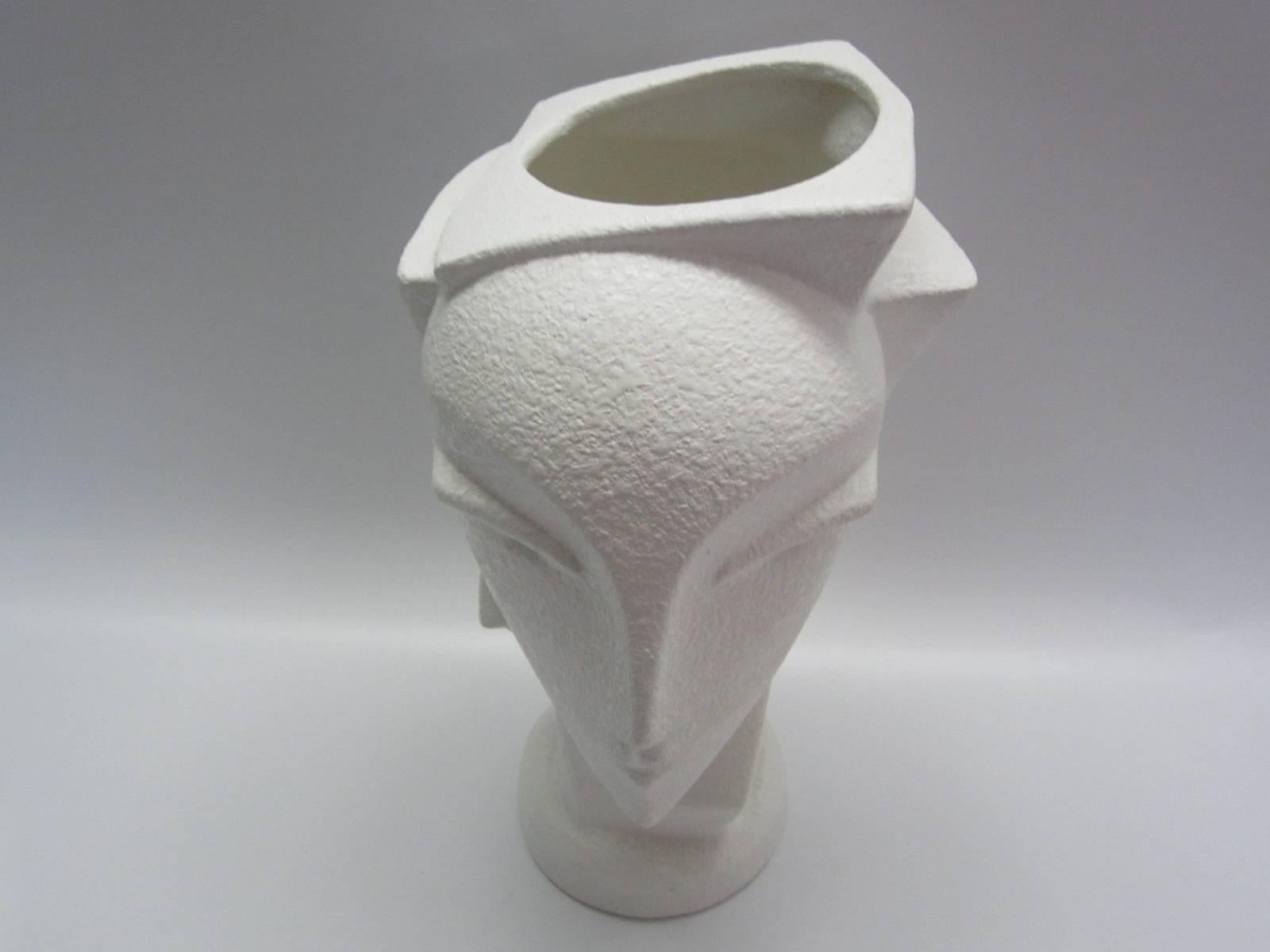 Abstract Textured Ceramic Vase manner of Hagenauer 3