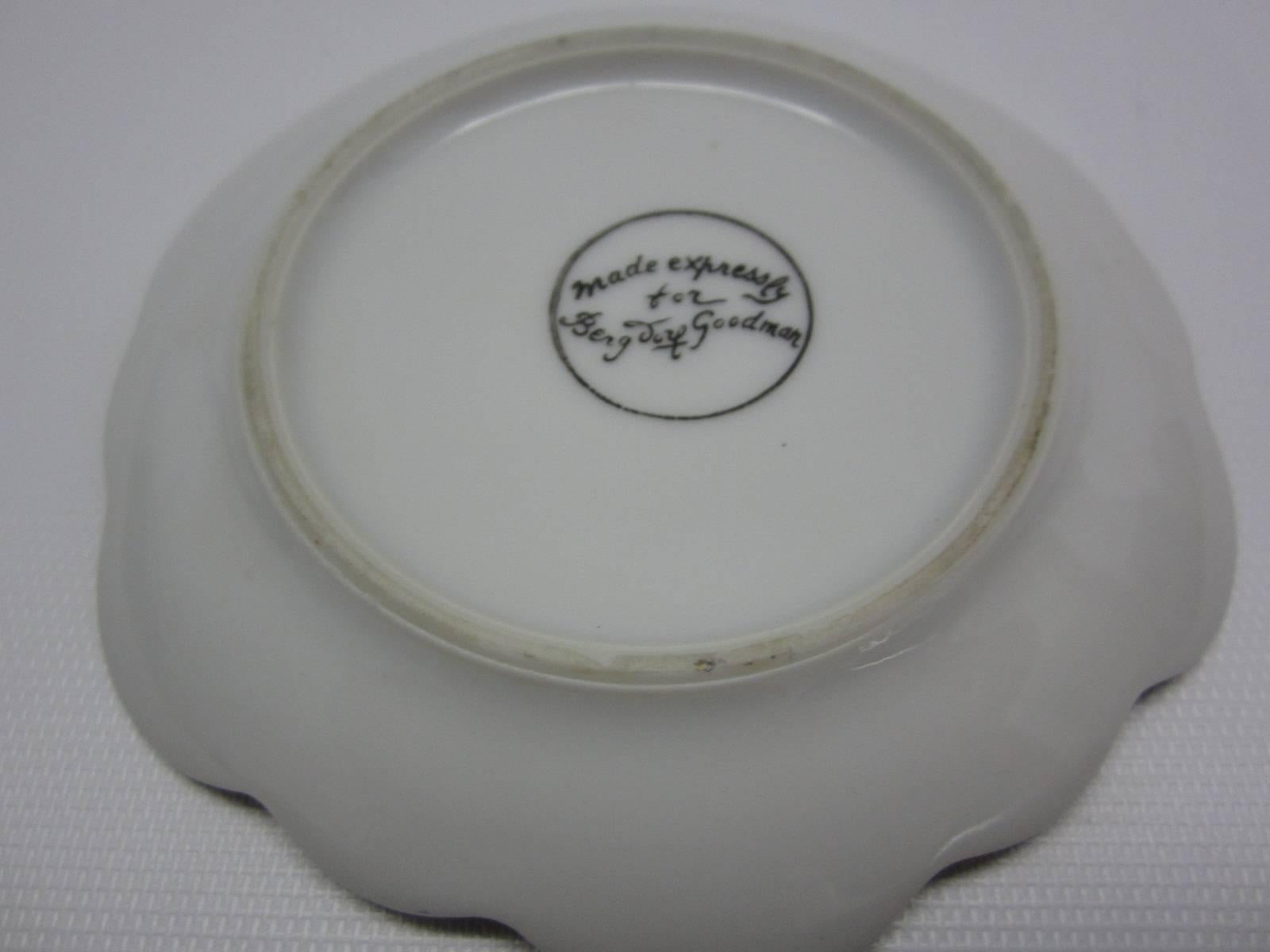 Fornasetti for Bergdorf Goodman Porcelain Trinket Dish with Clock Motif  1