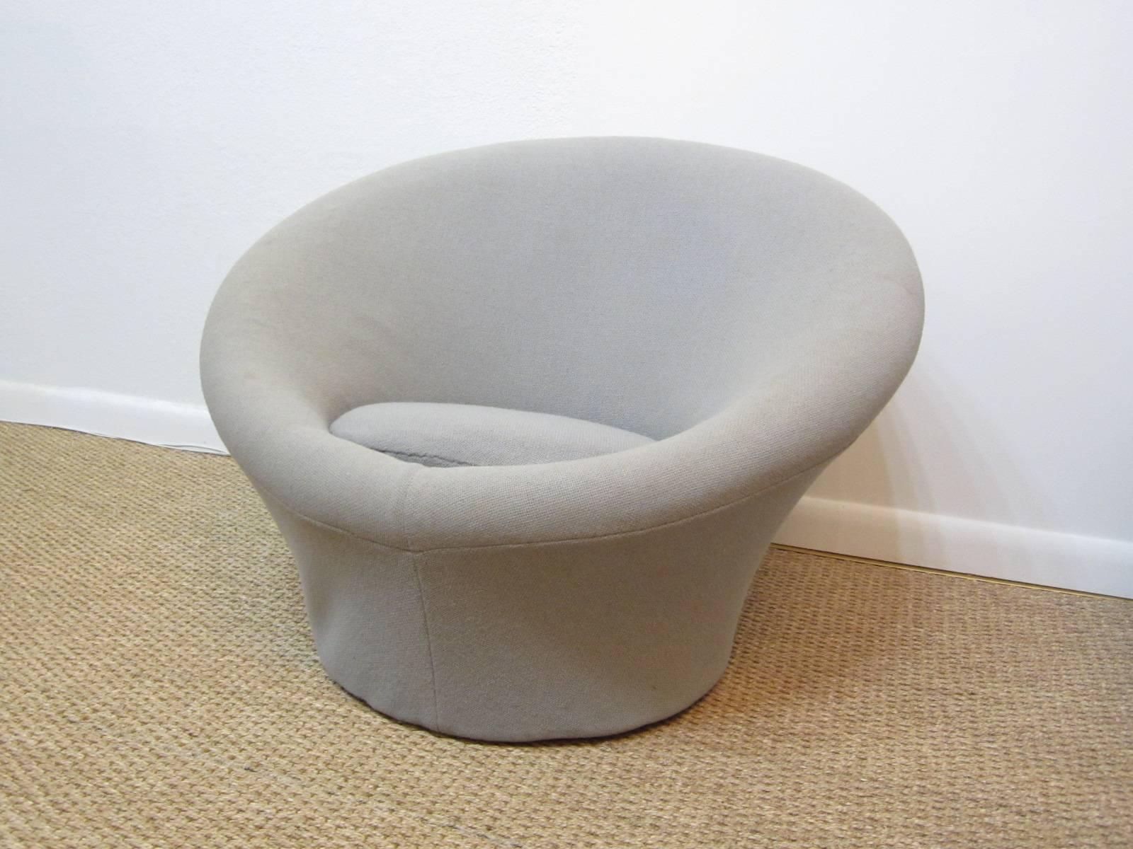 French Pierre Paulin Mushroom Chair with Ottoman for Artifort