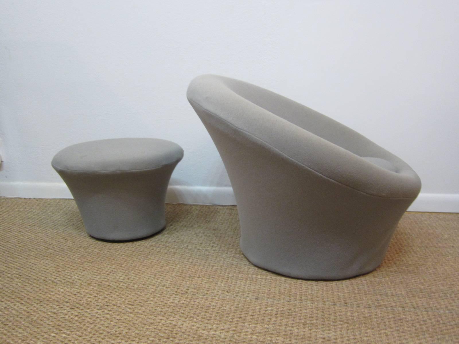 Pierre Paulin Mushroom Chair with Ottoman for Artifort In Good Condition In Miami, FL