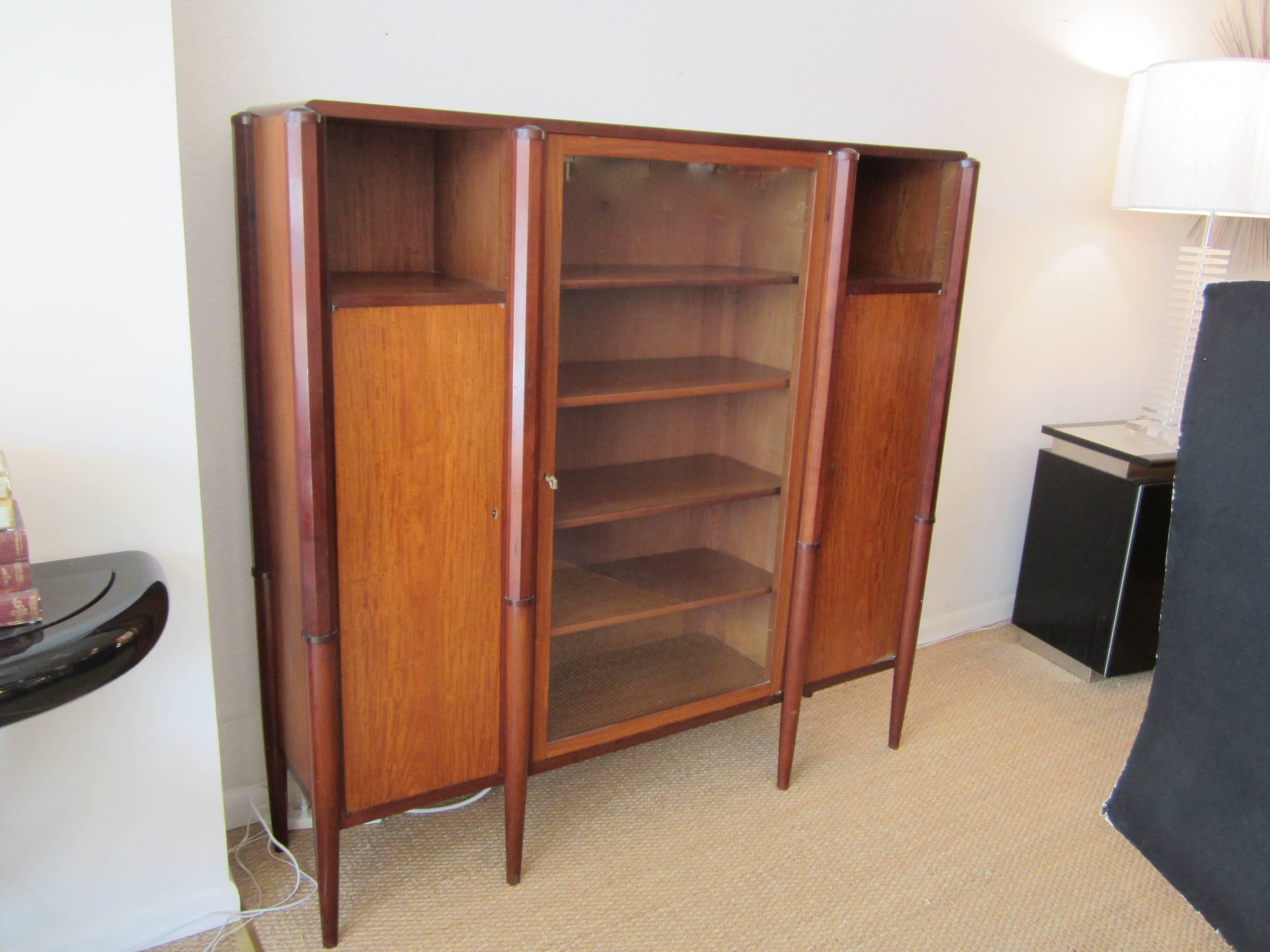 French Art Deco Book Case/ Cabinet Attributed to Maurice Dufrene For Sale 5