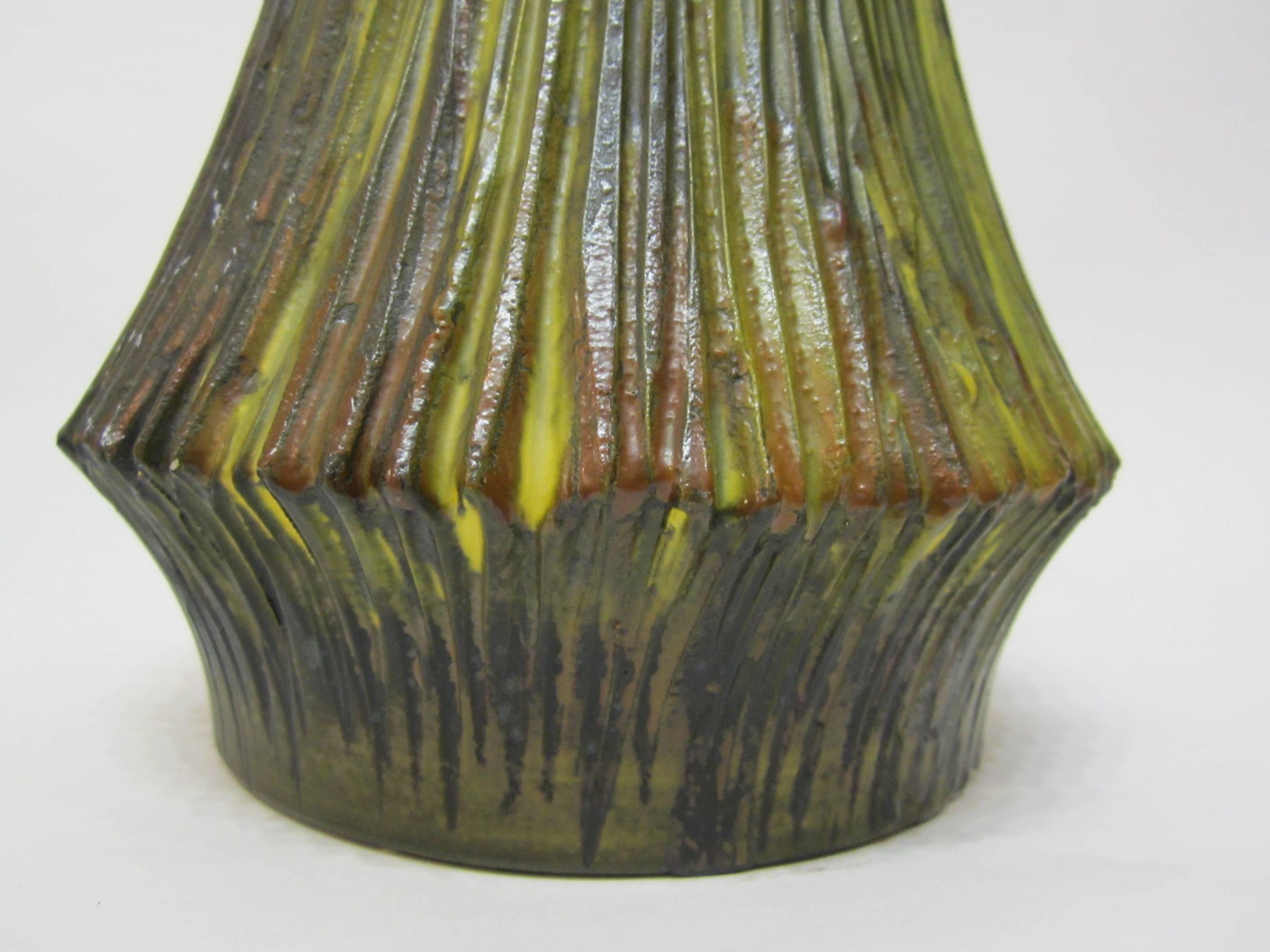 Mid-Century Modern Marcello Fantoni Pottery Vase for Raymor, Italy, 1950s For Sale