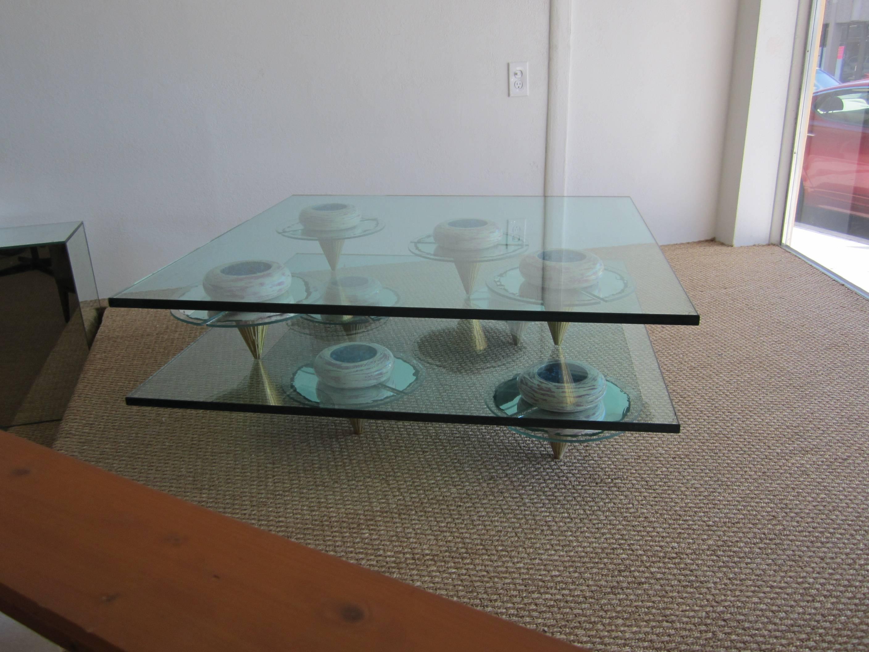 Post-Modern Memphis Period Cocktail Table Designed by Artist Carmen Spera, NY, NY, For Sale