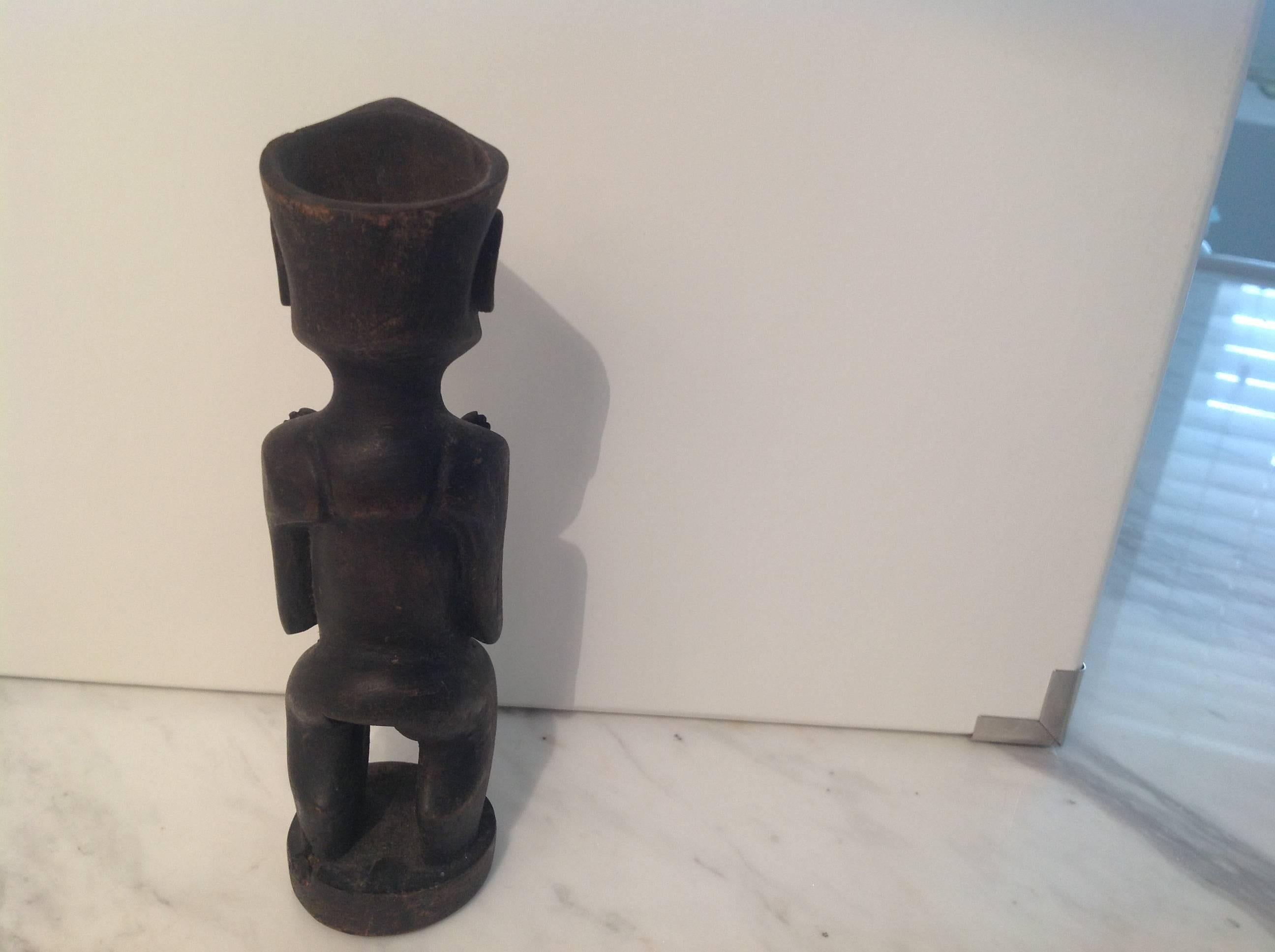 Carved Wood Tribal Figure  1