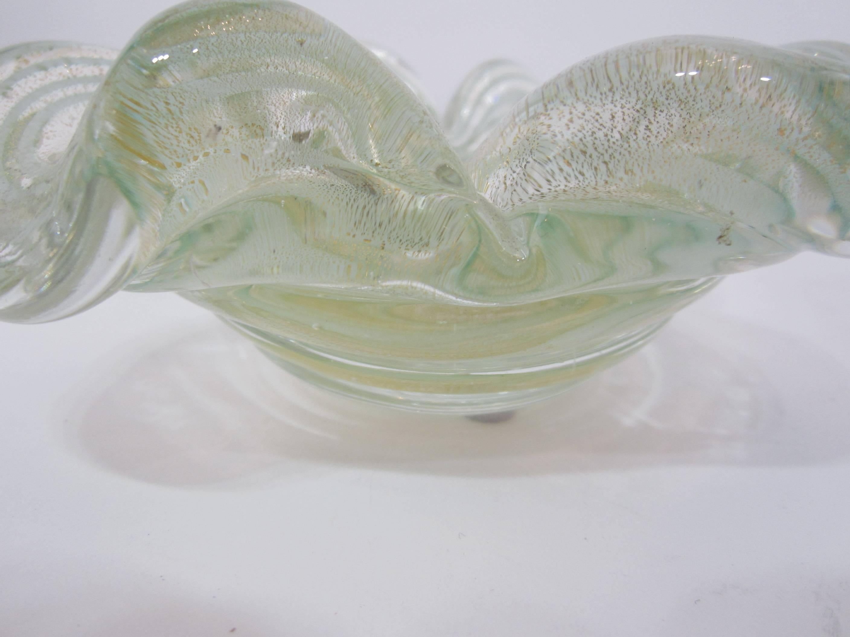 Italian Handblown Murano Glass Vide-Poche  For Sale