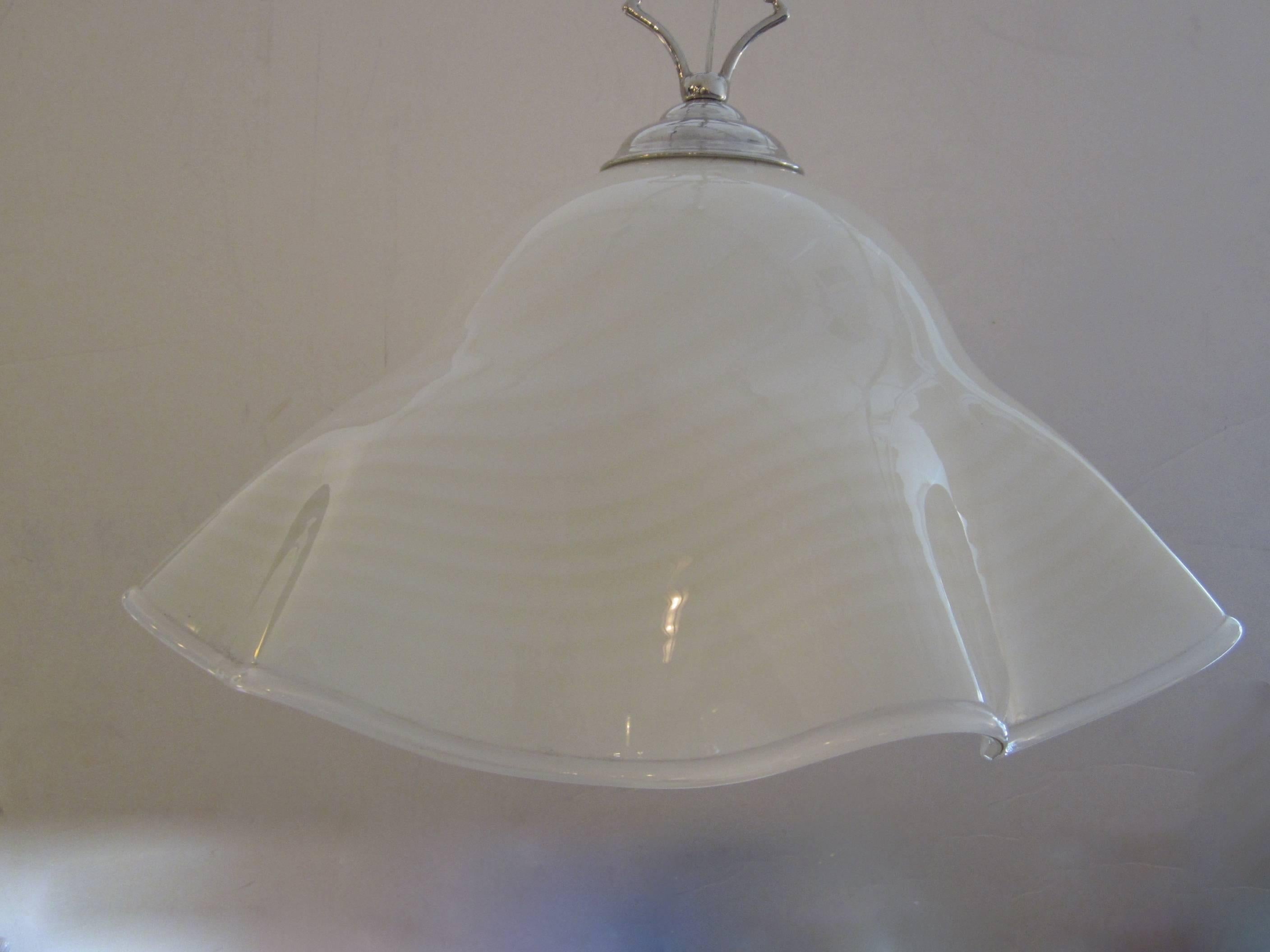Vintage Murano Handblown Glass Hanging Pendant Light 1
