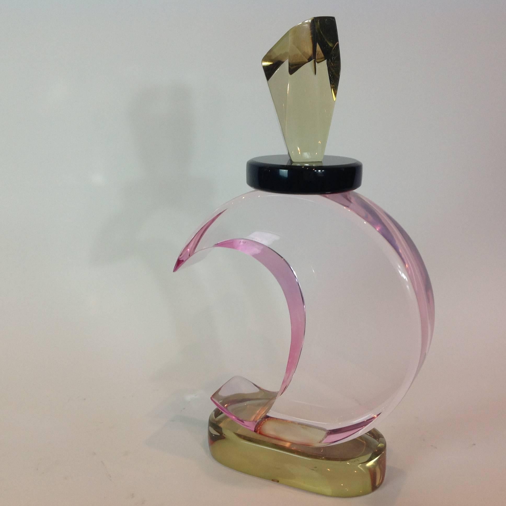 Van Teal Lucite Sculpture Perfume Bottle 1