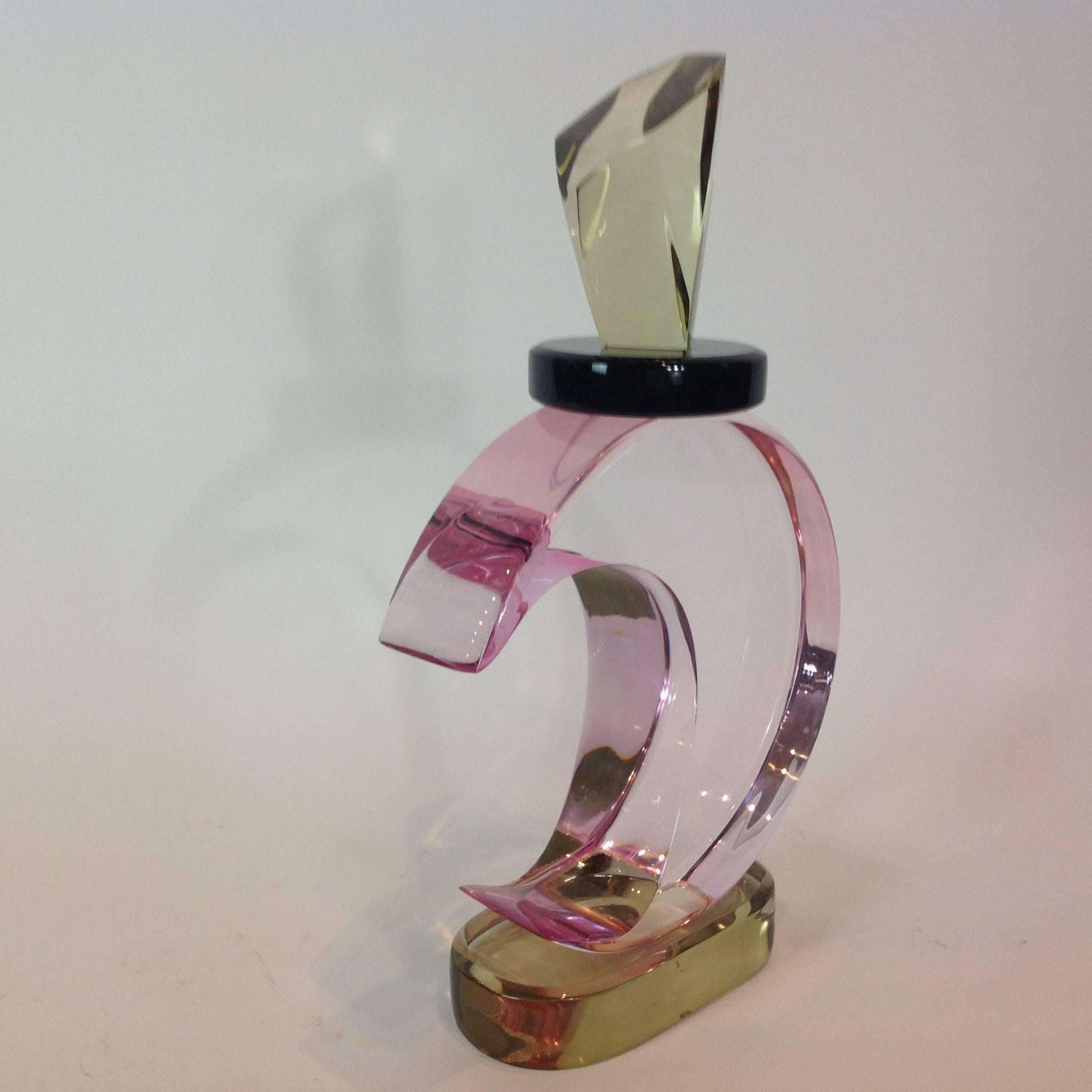 Van Teal Lucite Sculpture Perfume Bottle 3