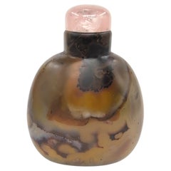 Fine Antique Chinese Well-Hollowed Agate Snuff Bottle Late Qing 19c