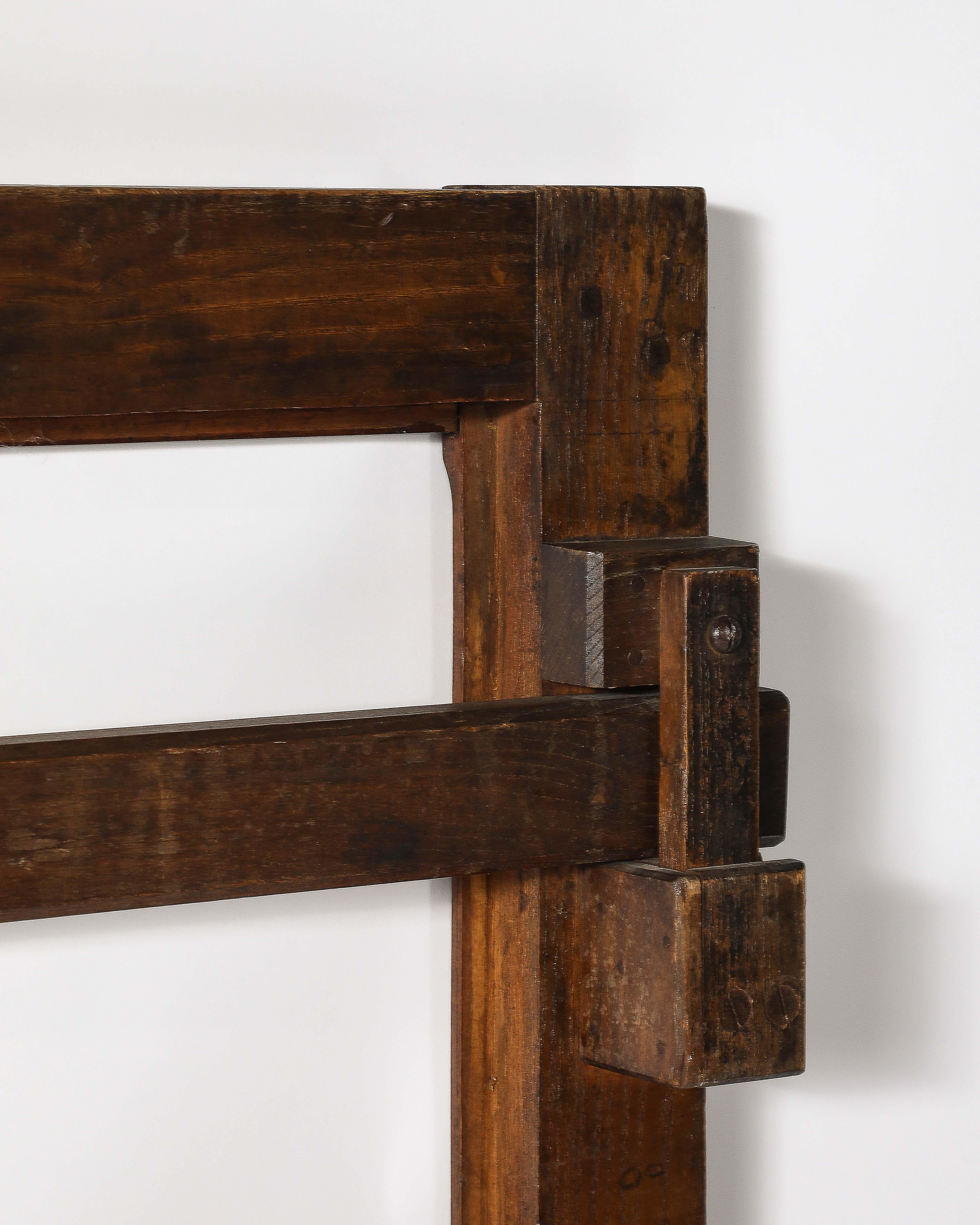 Rustic Oak Frame/Gate France, 19th C For Sale 6