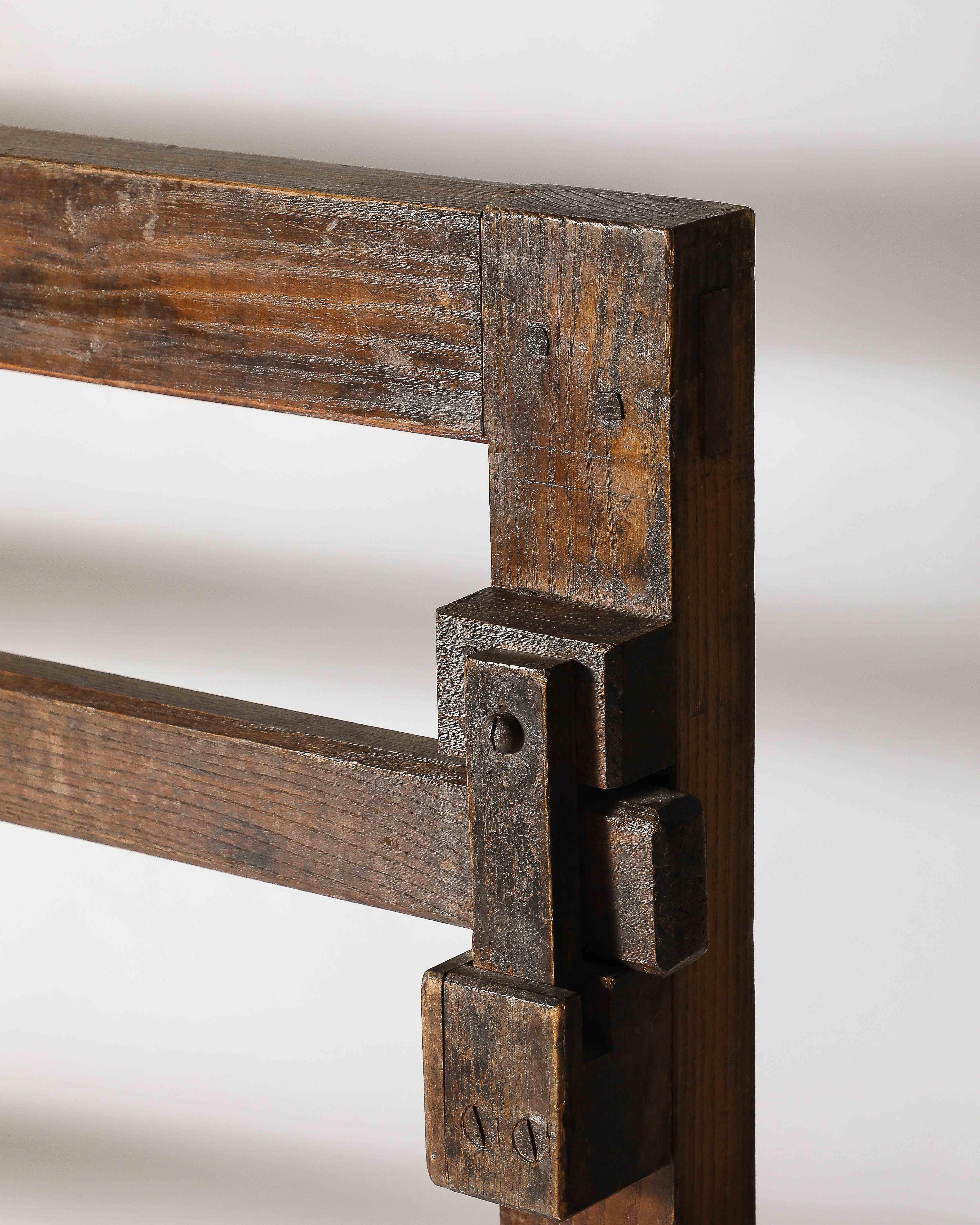 Rustic Oak Frame/Gate France, 19th C For Sale 8