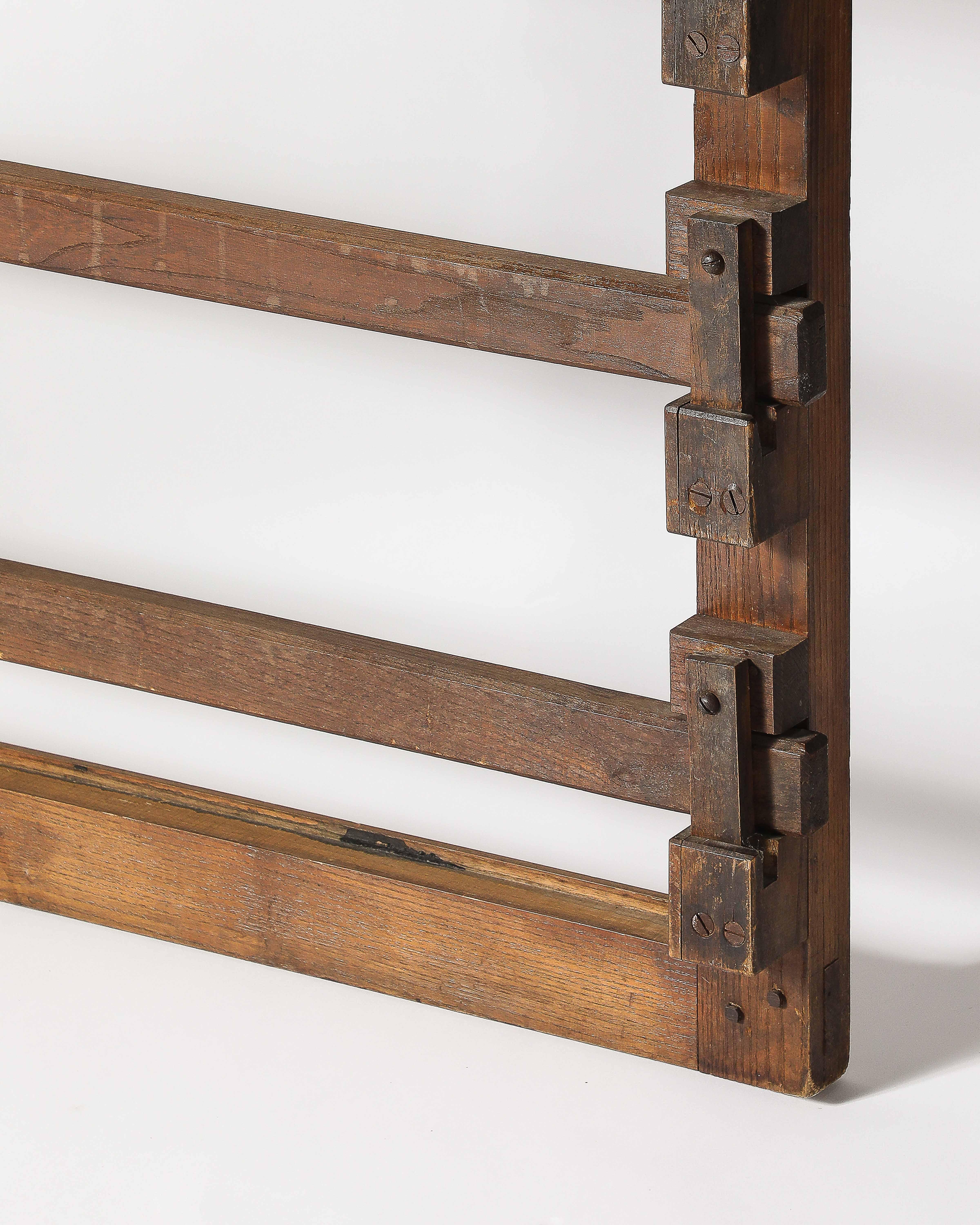 Rustic Oak Frame/Gate France, 19th C For Sale 9