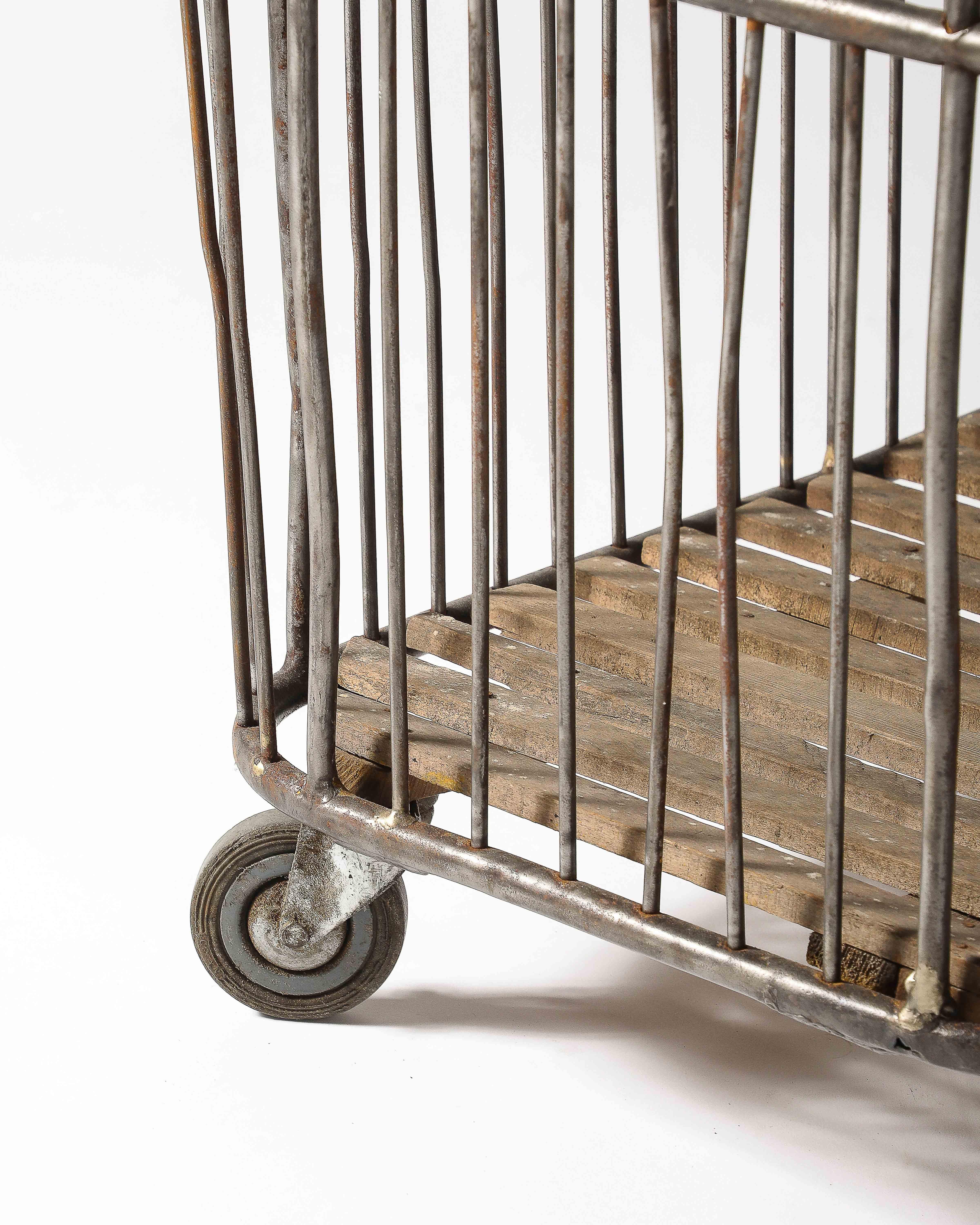 Carrello/Cestello Rolle Metallo, Wood in vendita 10