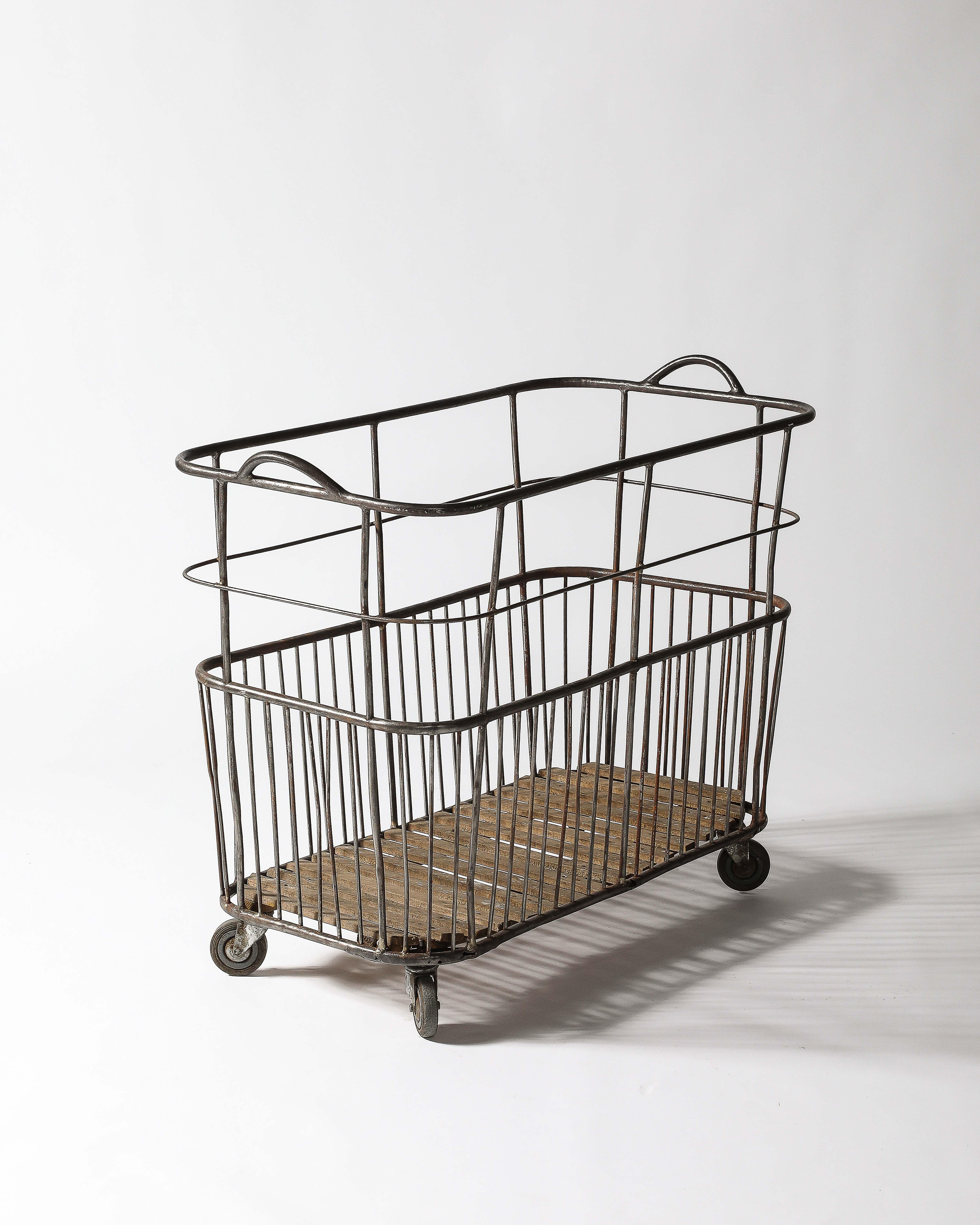 Carrello/Cestello Rolle Metallo, Wood in vendita 8