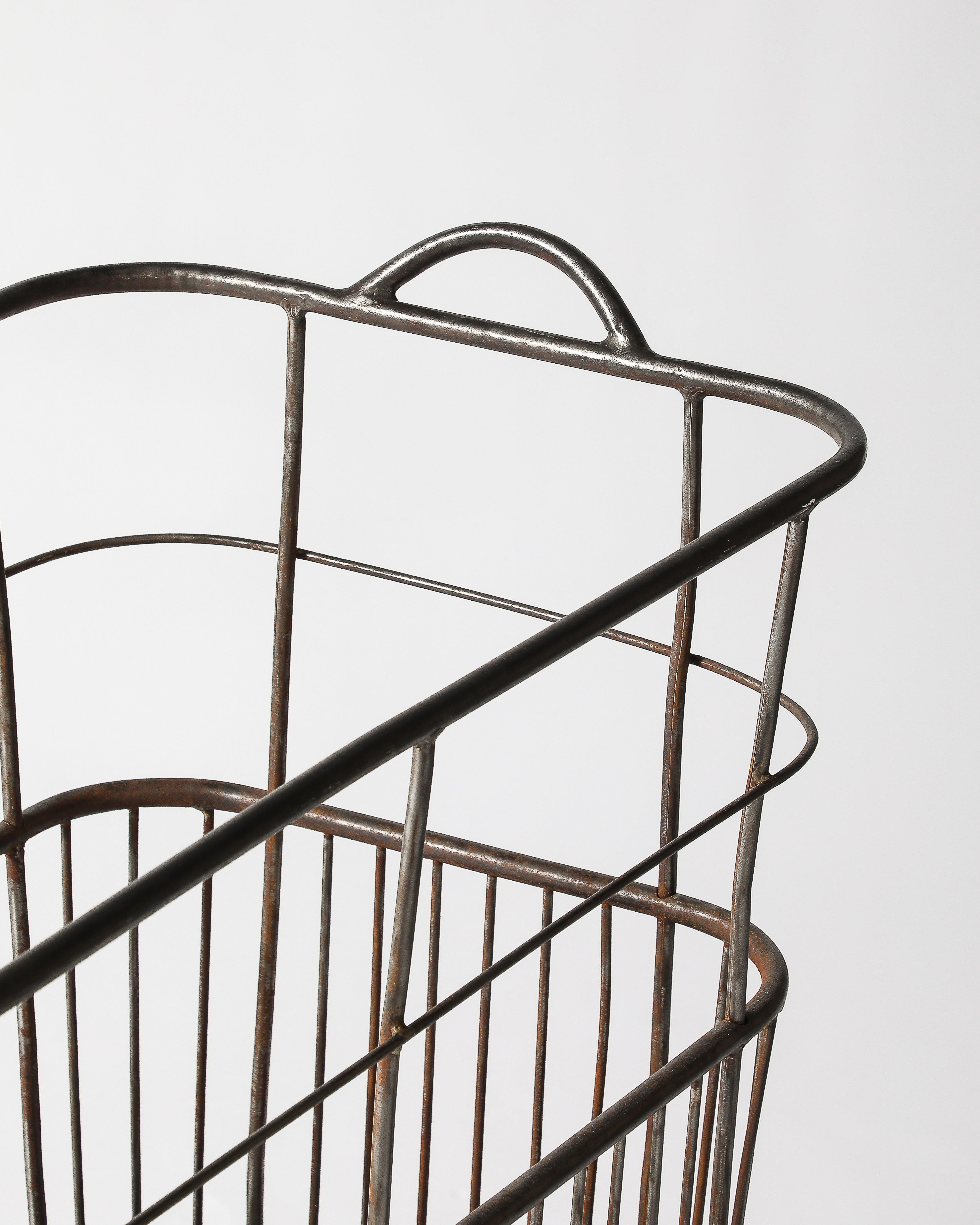 Carrello/Cestello Rolle Metallo, Wood in vendita 9