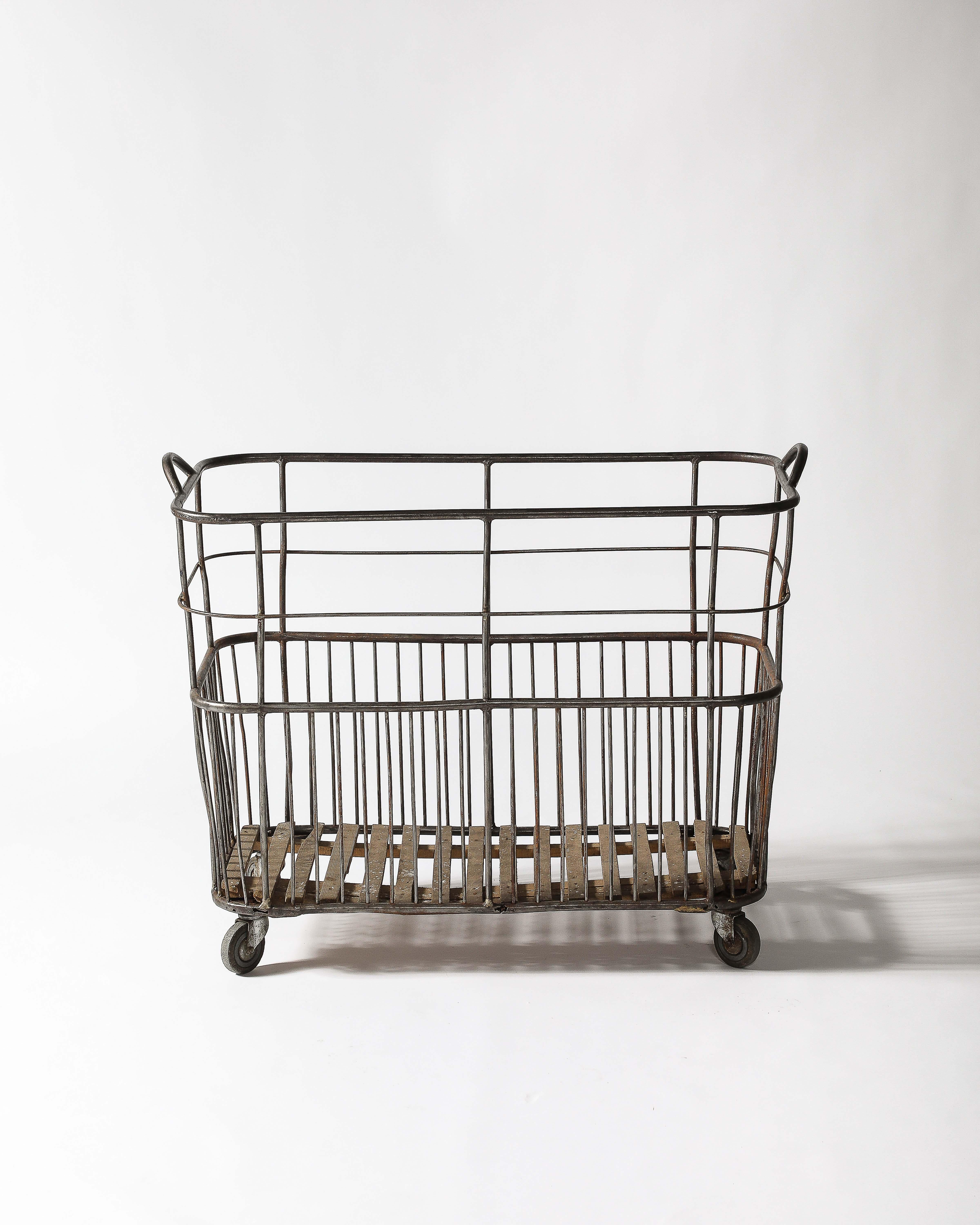 Carrello/Cestello Rolle Metallo, Wood in vendita 11