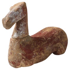 Glazed Terracotta Horse Torse Sculpture, China, Han Dynasty