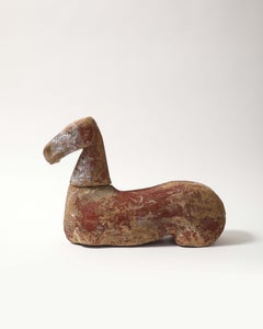 Glazed Terracotta Horse Torse Sculpture, China, Han Dynasty