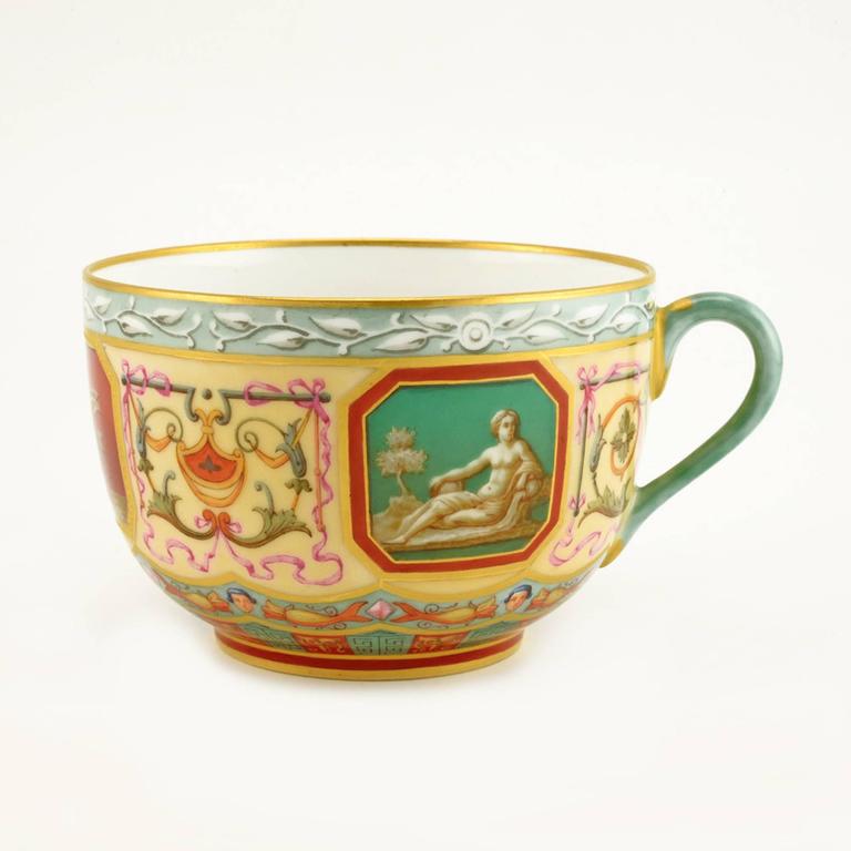 Extremely Rare Russian Imperial Porcelain Raphael Service Cup and