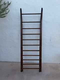 Antique 19th-Century Primitive Wood Sled / Decorative Ladder Rack