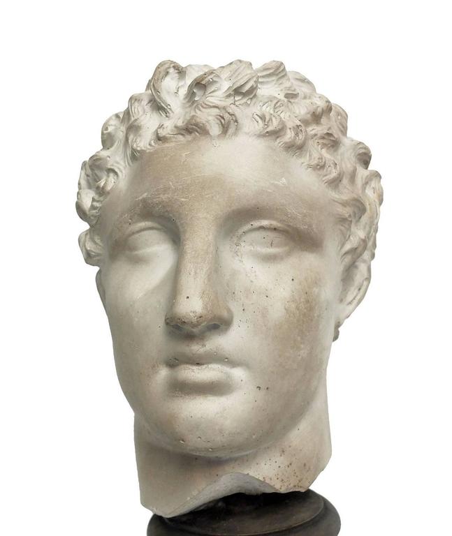 Academic Cast of Plaster Depicting Hermes&amp;#39; Head For Sale at 1stDibs