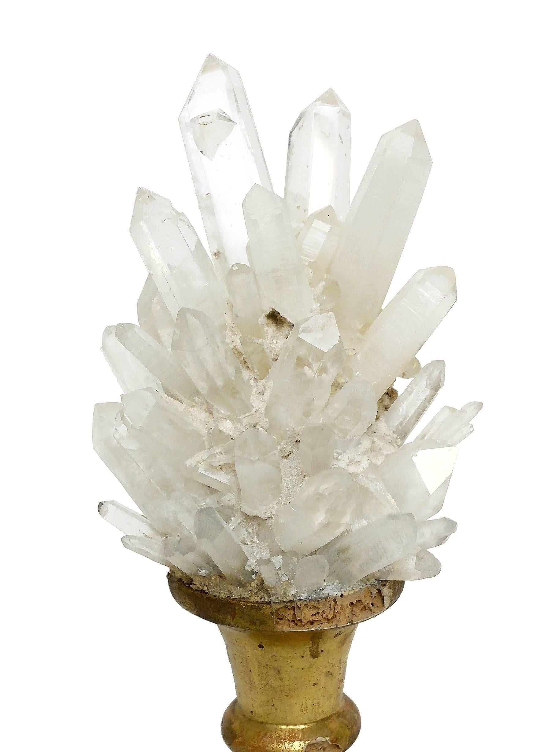 Wunderkammer Naturalia Specimen, a Rock Crystal Druzes In Good Condition In Milan, IT