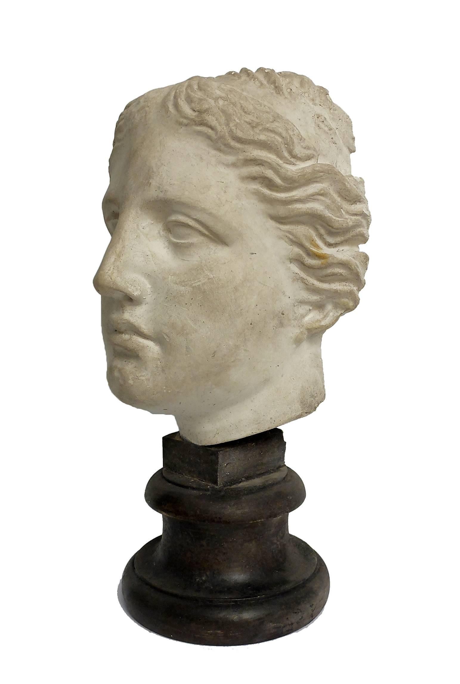 Late 19th Century Academic Cast of Plaster Depicting a Nike Head