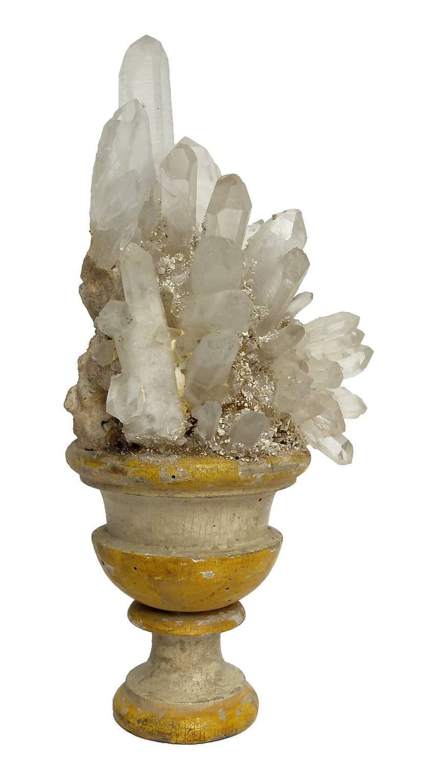 Wunderkammer Naturalia Specimen, a Rock Crystal Druze In Good Condition In Milan, IT