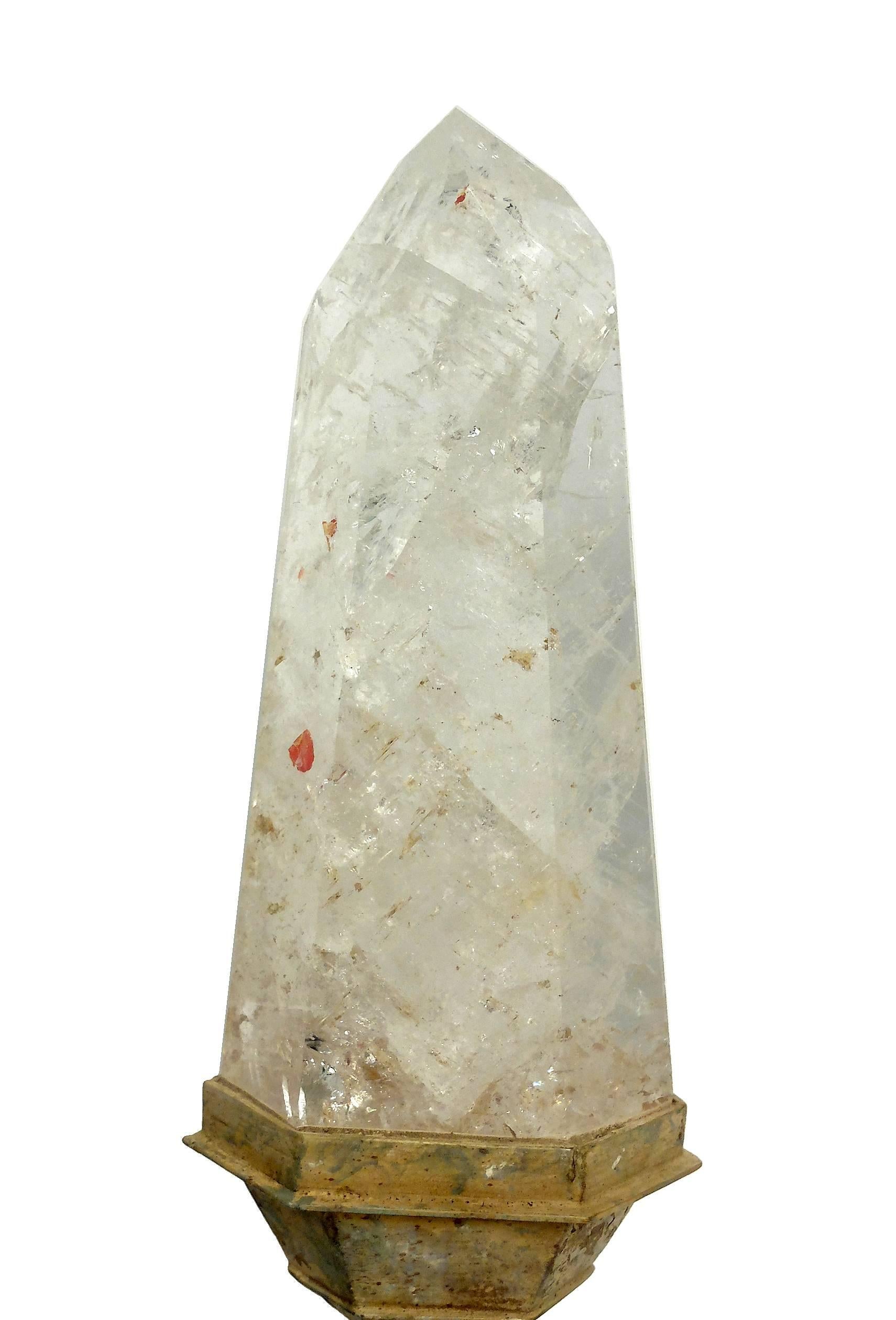 Late 19th Century Wunderkammer Naturali Mineral Specimen, an Impressive Size Rock Crystal Quartz