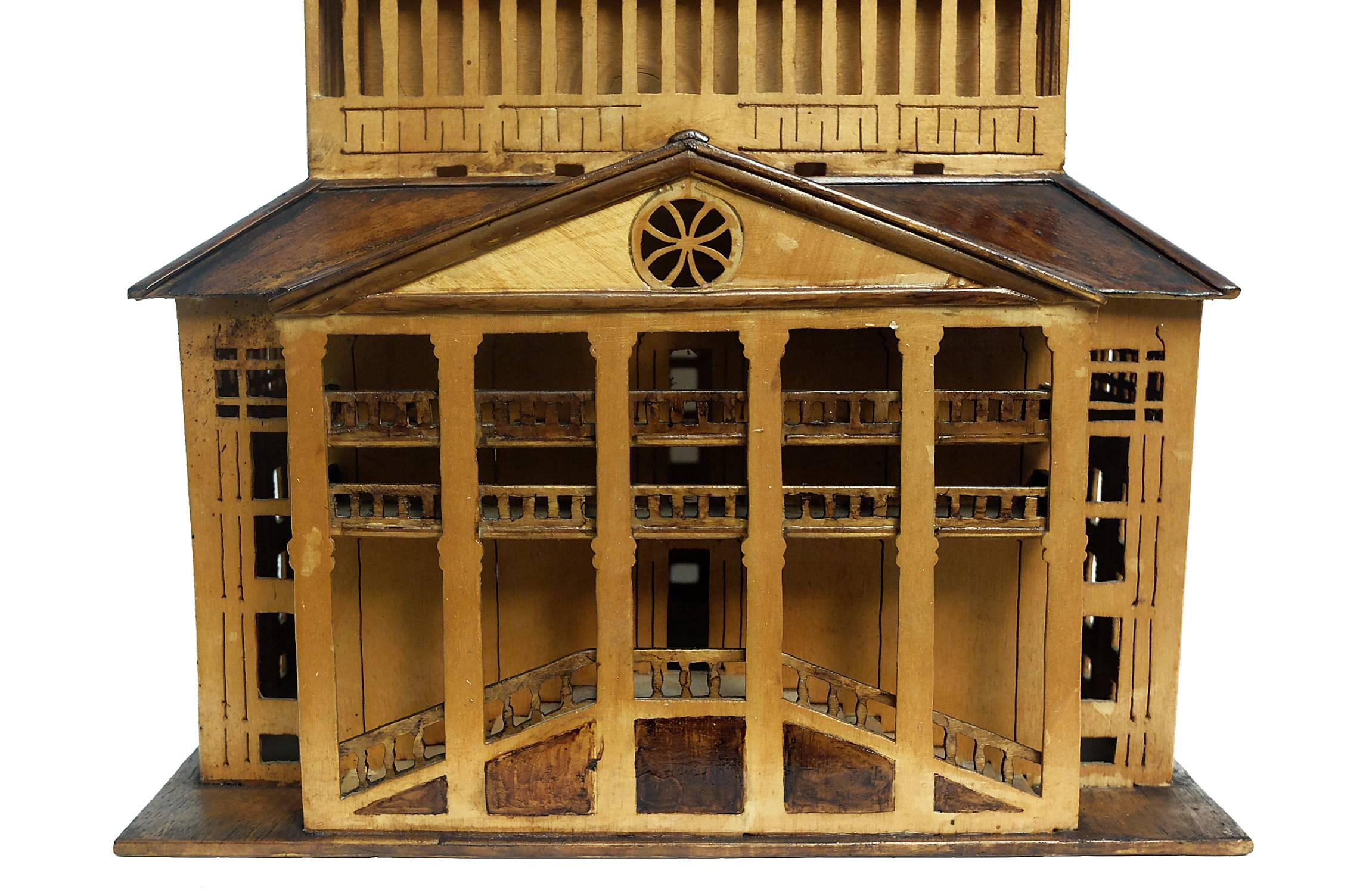Wooden Architectural Maquette of the Mole Antonelliana in Turin, Italy, 1900 2