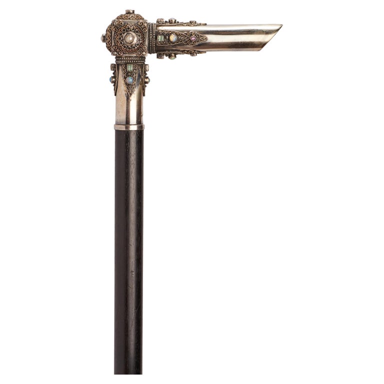 Jewel Walking Stick signed Sophie SanderNoske, France 19001910. For Sale at 1stDibs