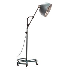 Levallois Carrossier Adjustable Floor Lamp, Aluminum & Iron, 1940