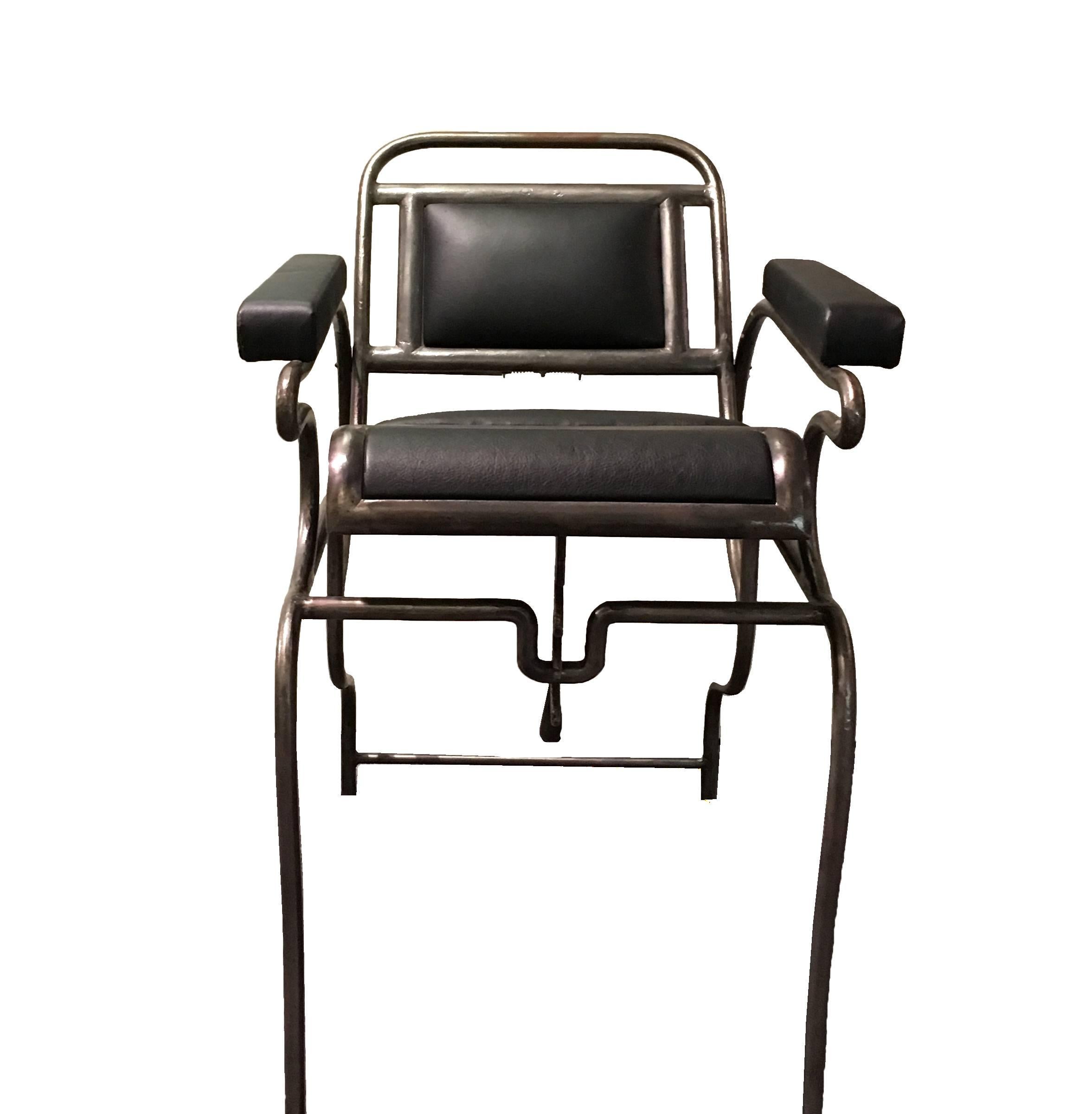 Iron and Stainless Steel Dentist Armchair. 2