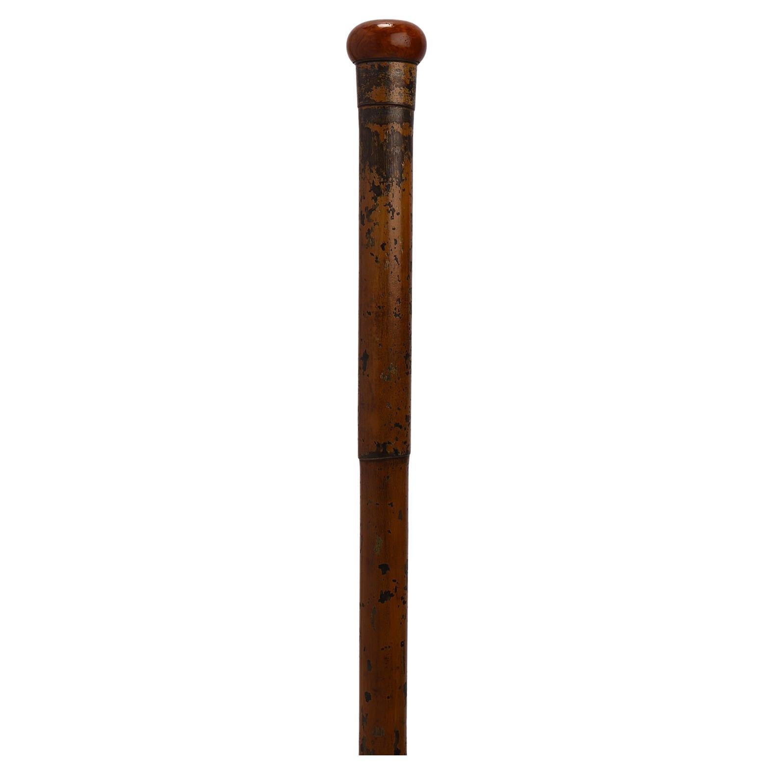 System walking stick, a telescope, England 1880.  For Sale