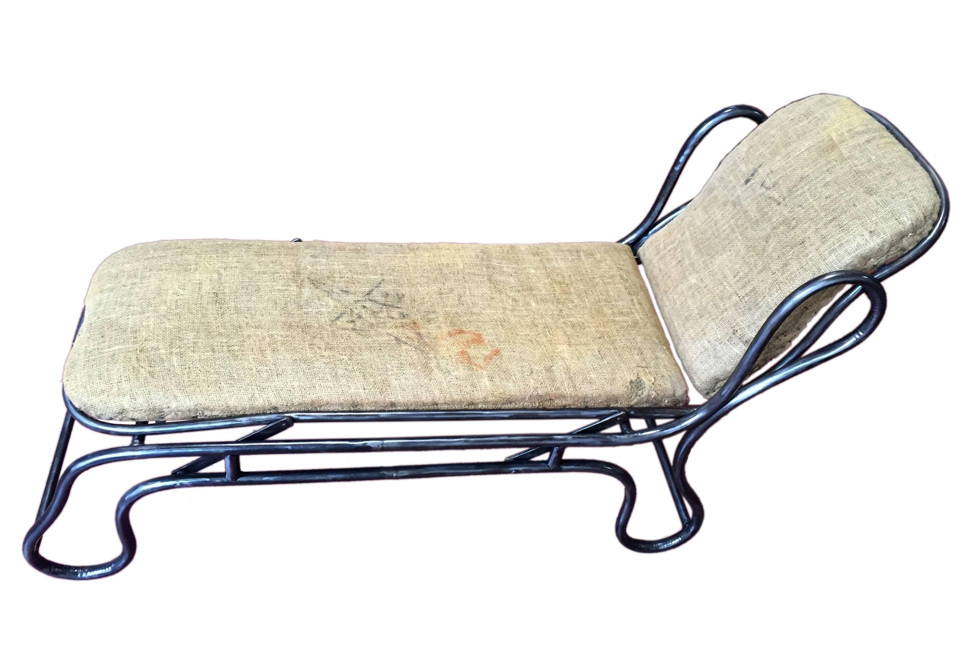 Late 19th Century Adjustable Chaise Longue, France, circa 1900