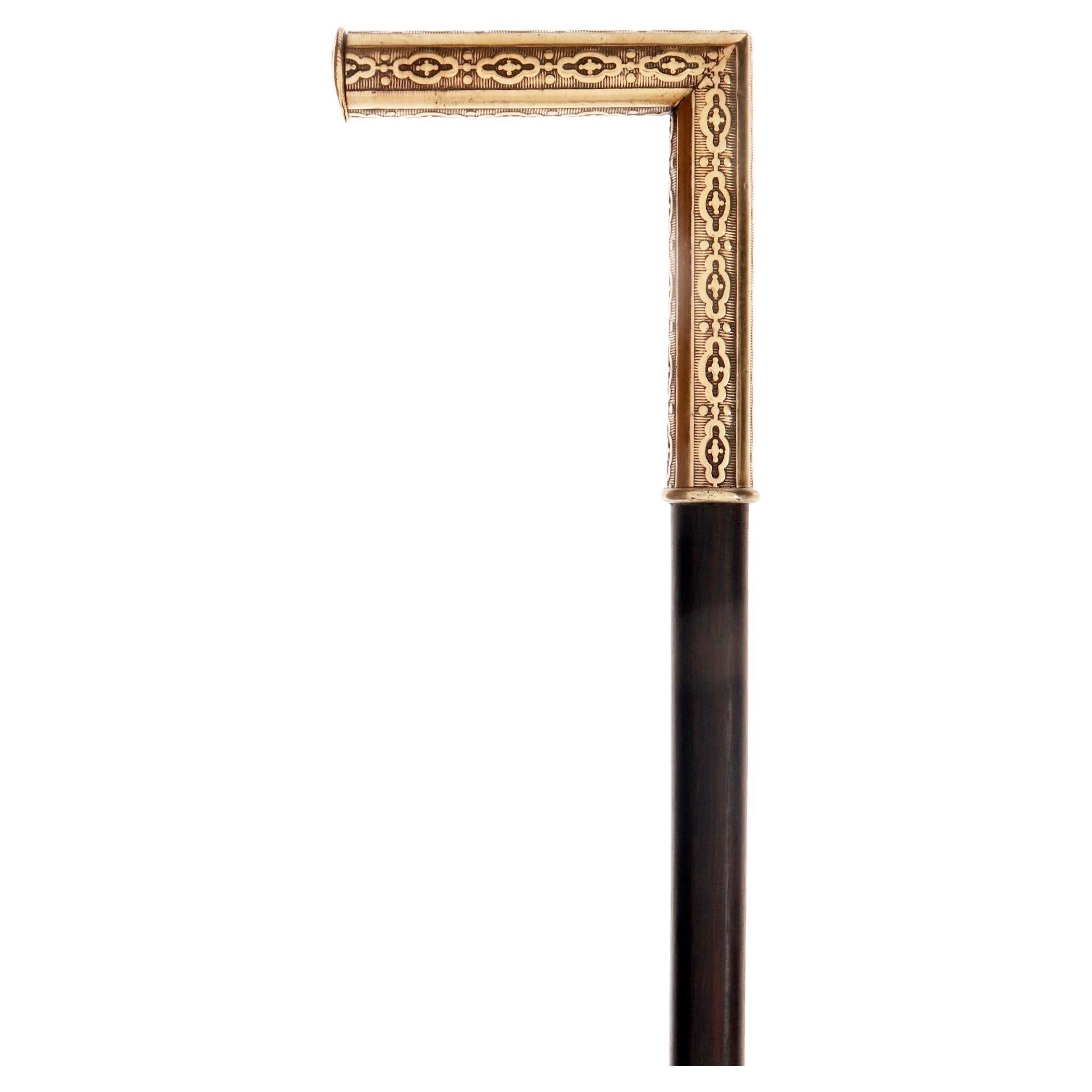 Bastón de sistema, soporte para cerillas, Italia 1880.