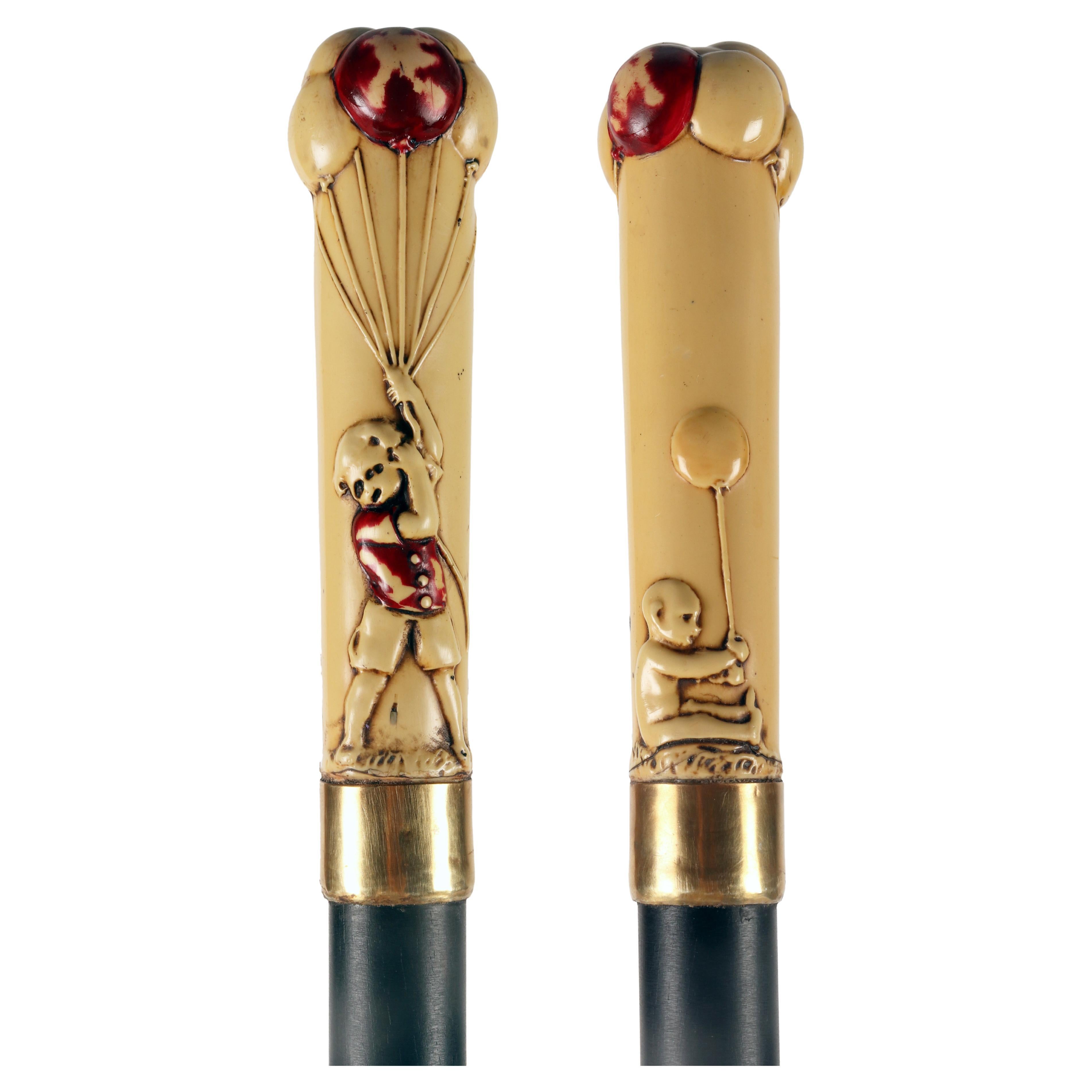 Bakelit-Läufer mit Griff, Frankreich 1920.