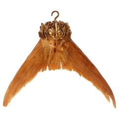 A specimen from Wunderkammer: the tail of a barracuda fish. Italy 1870.