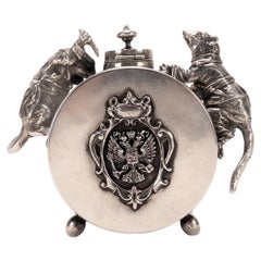 Un calamaio russo in argento, Jewell: Johann Fredrik Akerblom, San Pietroburgo 1836.