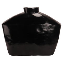 Large oblong-shaped lacquer vase, Shanxi, China late 19th century.