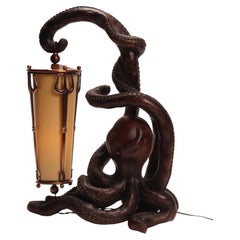Table lamp, Aldo Tura Macabo Cusano Milanino Italy 1950′.
