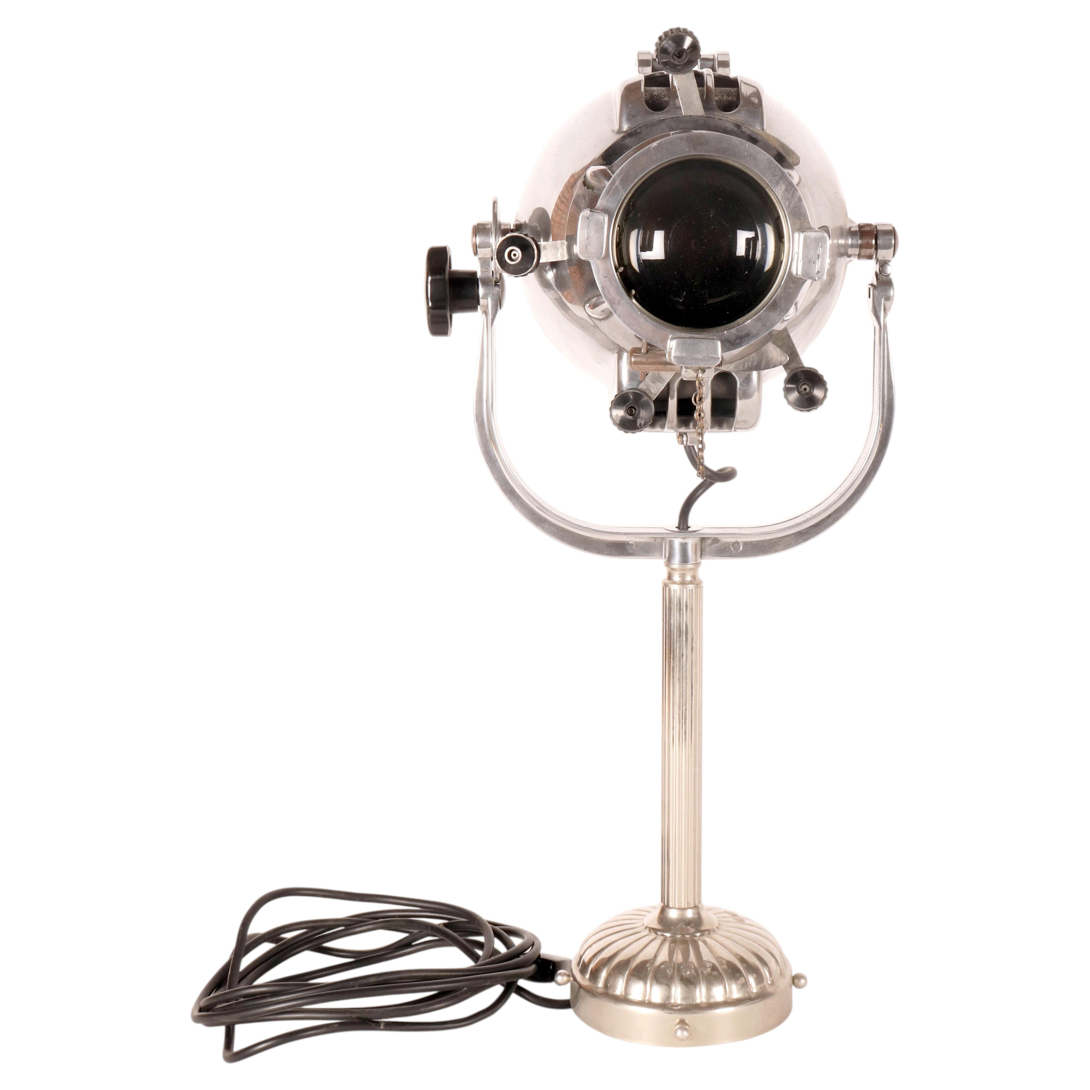 Pair of theatrical stage lights by Strand Electric, Great Britain circa 1953. For Sale