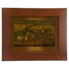 A color print depicting a hunting scene, England 1880.