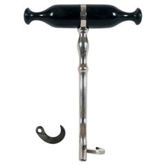 19th-Century British Dental Elevator, Iron and Horn, London Circa 1850