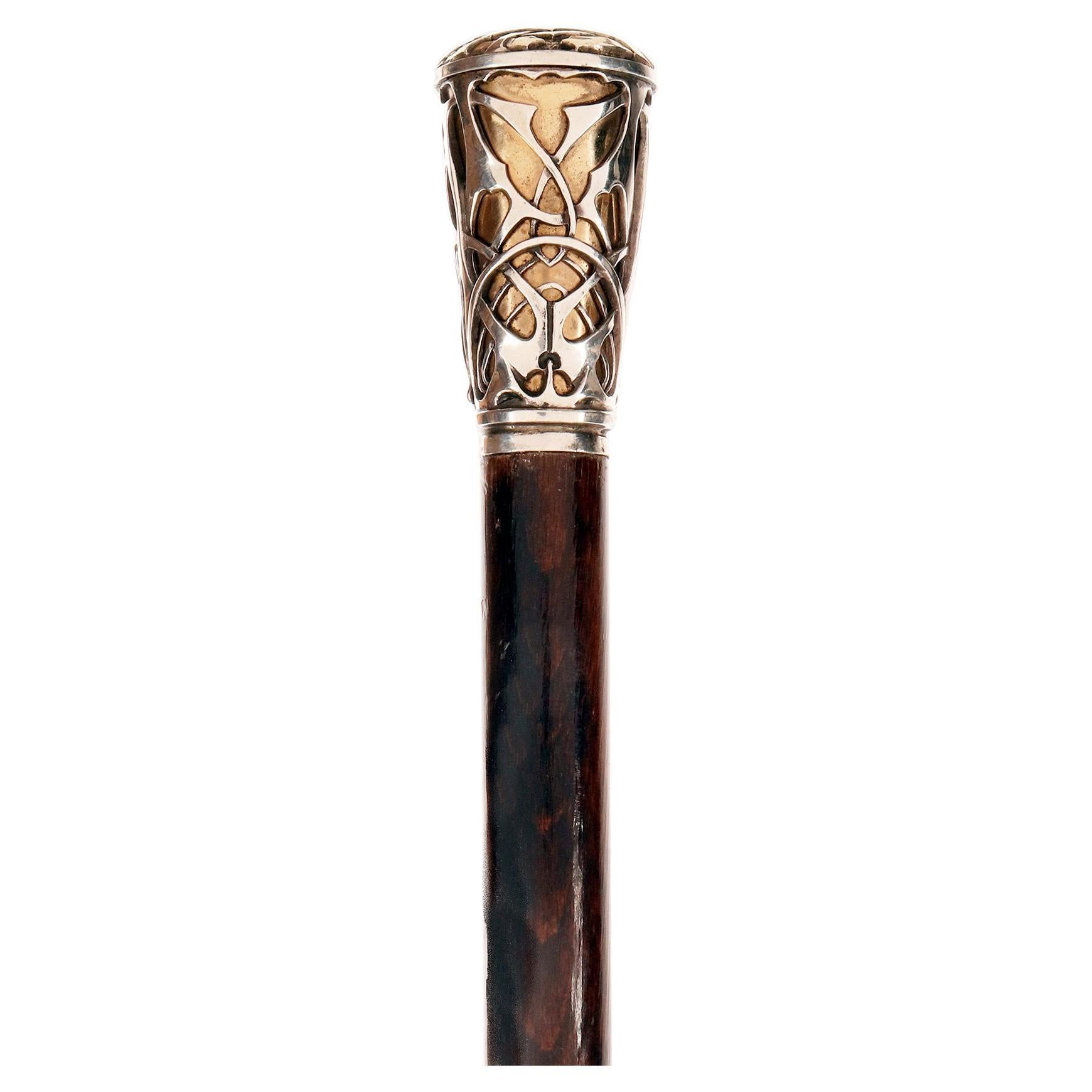Canne à bijoux avec monogramme Charlotte, par Philippe Wolfers, Belgique 1900.