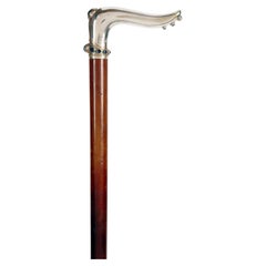 Jewel walking stick, signed Evald Nielsen, Copenhagen, Denmark 1920.